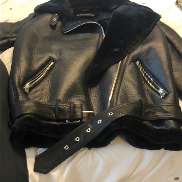 Women’s leather/fur like jacket - Picture 6 of 8